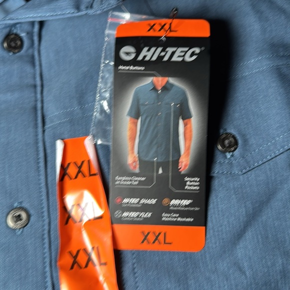 Hi-Tec collared shirt. It’s a button down.XXL blue - Picture 4 of 4